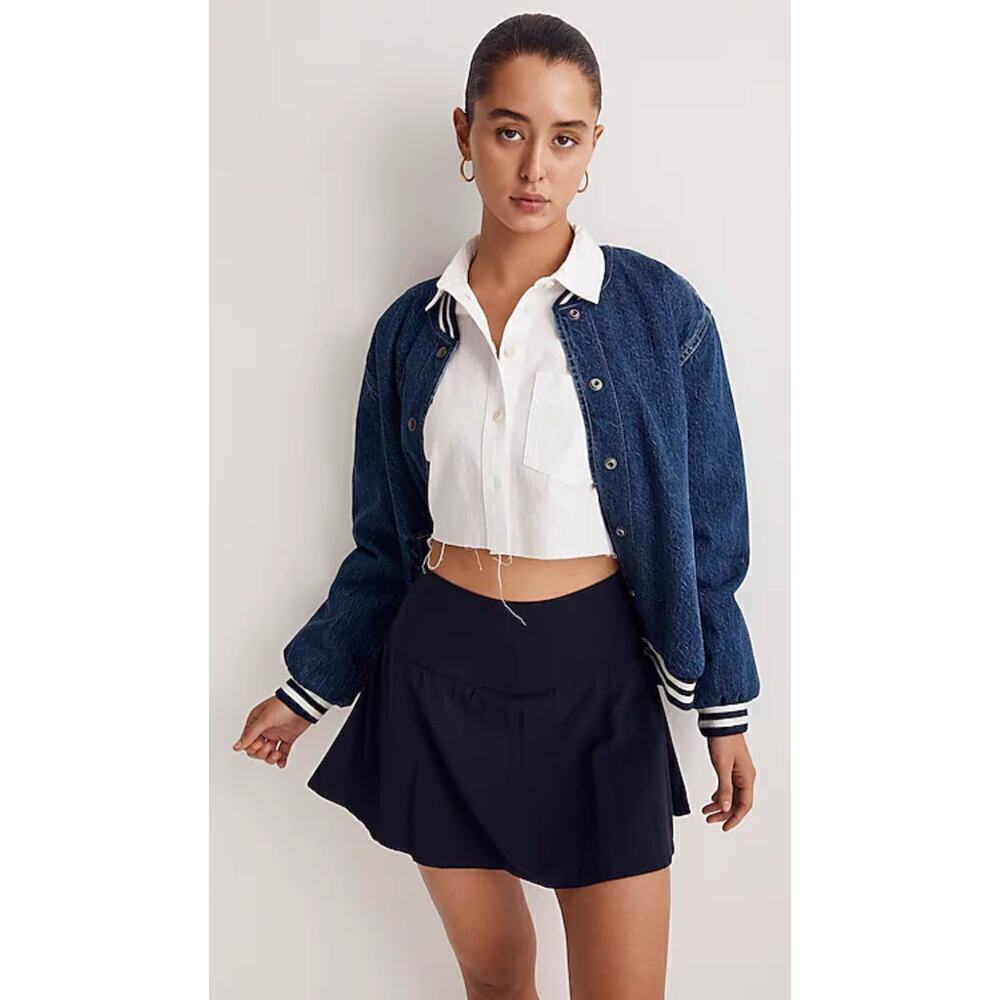 Madewell x Splits59™ Women's Airweight High-Waist Mini Skort Size XS Indigo